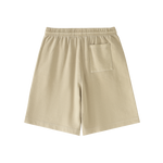 Beige shorts with a pocket on a white background