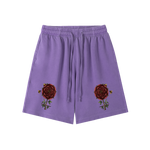 Esoteric dark academia lounge shorts with Rosicrucian symbolism