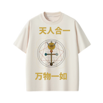 John Dee Monas Hieroglyphica occult art t‑shirt apricot

