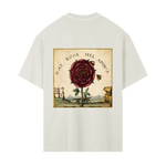 Dat Rosa Mel Apibus alchemical rose occult art t‑shirt black